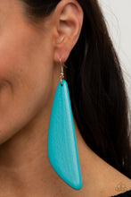 Load image into Gallery viewer, Paparazzi Earring ~ Scuba Dream - Blue Wooden Earrings
