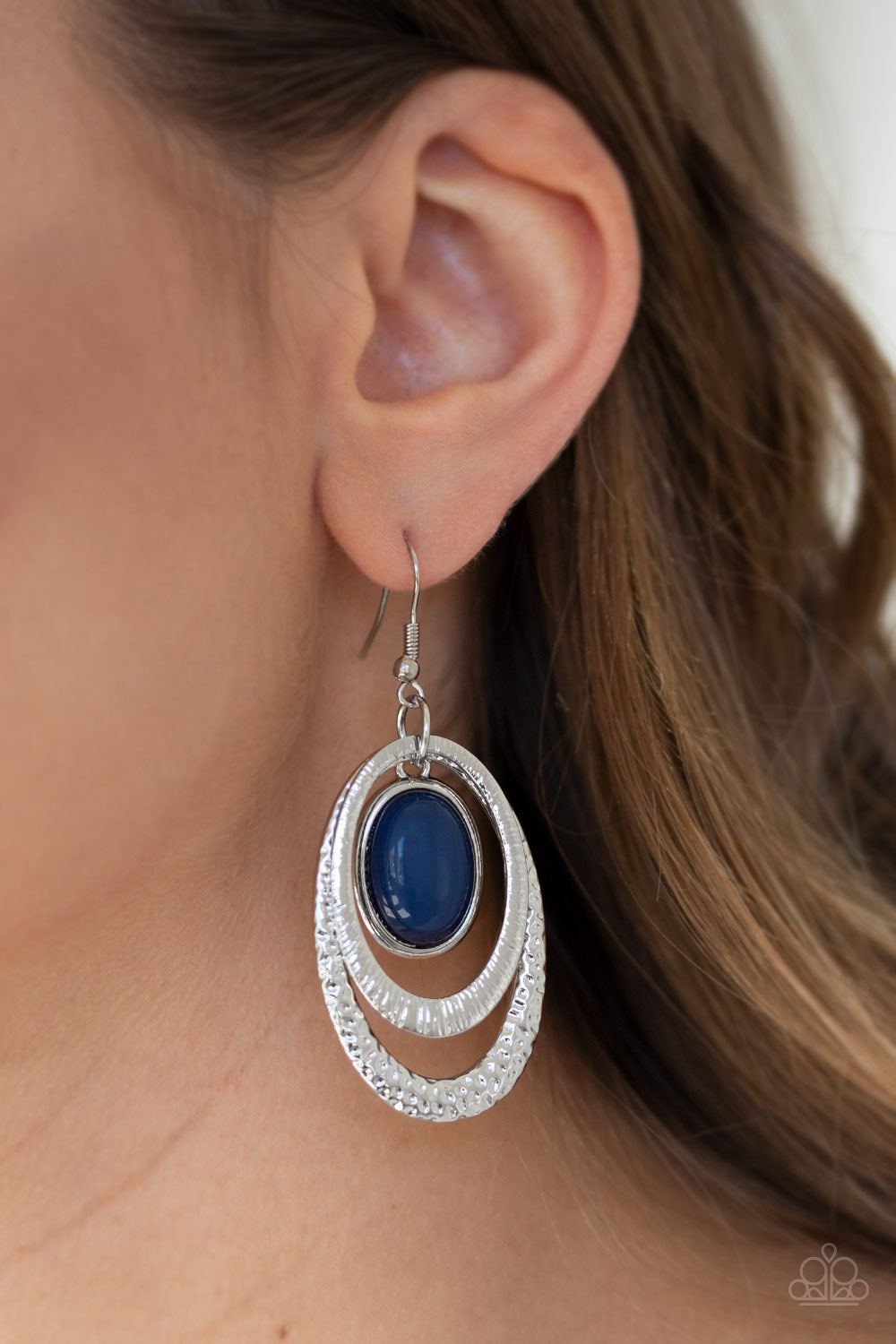 Paparazzi Earring Seaside Spinster - Blue Earring