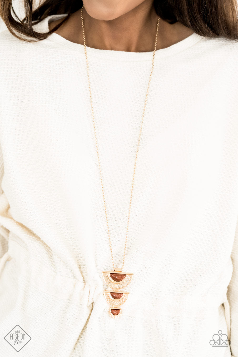 Paparazzi Serene Sheen Gold Long $5 Necklace. Get Free Shipping. #P2SE-GDXX-079UC