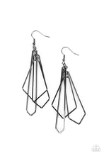 Load image into Gallery viewer, Paparazzi Shape Shifting Shimmer Black Earrings. Tassel Earring.#P5BA-BKXX-078XX. Subscribe &amp; Save. 
