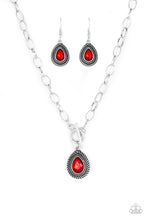 Load image into Gallery viewer, Sheen Queen - Red Necklace Paparazzi Accessories
