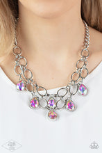 Load image into Gallery viewer, Show-Stopping Shimmer Multi Iridescent Necklace Paparazzi Accessories. #P2RE-MTXX-184XX.
