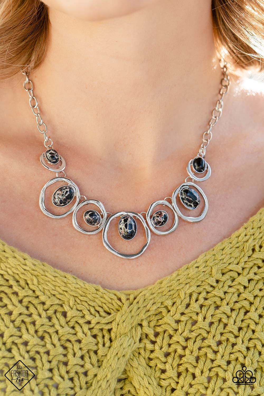 Paparazzi Fashion Fix Necklace Marble Medley Black. #P2SE-BKXX-336KR. Subscribe & Save.