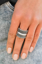 Load image into Gallery viewer, Paparazzi Ring: &quot;Sahara Style Silver&quot; (P4TR-SVXX-067RL) Vintage Fashion Fix Dec 2019 Ring FF Set
