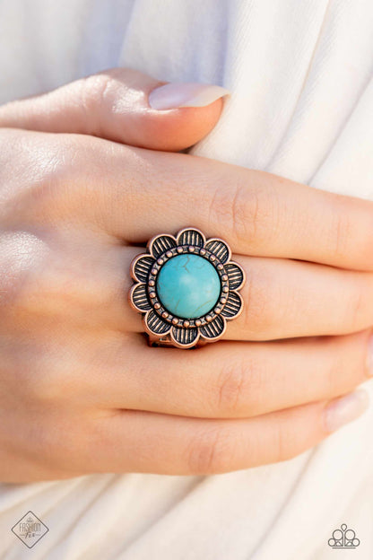 Paparazzi February 2023 Fashion Fix Ring: "Backwoods Band - Copper" (P4SE-CPXX-098LL)