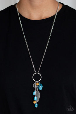 Paparazzi Sky High Style - Blue Necklace with charms