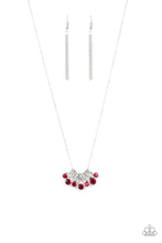 Load image into Gallery viewer, Paparazzi Necklace ~ Slide Into Shimmer - Red
