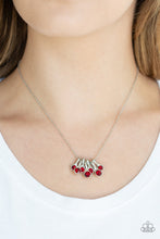 Load image into Gallery viewer, Paparazzi Necklace ~ Slide Into Shimmer - Red
