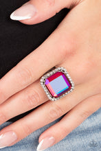 Load image into Gallery viewer, Slow Burn Pink Iridescent Ring Paparazzi Accessories. Get Free Shipping. #P4ST-PKXX-009XX
