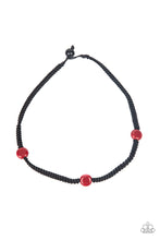 Load image into Gallery viewer, SoCal Style Red Urban Necklace Paparazzi Accessories Men&#39;s Jewelry. Subscribe &amp; Save. Unisex Jewelry
