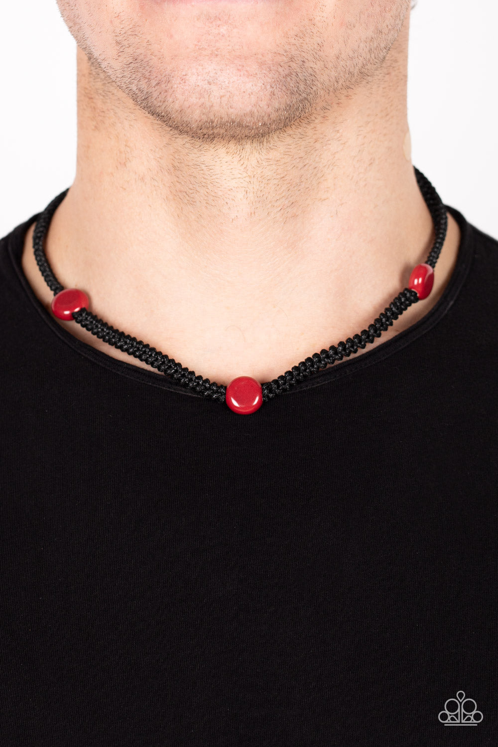 Paparazzi SoCal Style Red Necklace for Men. Get Free Shipping. #P2UR-RDXX-027XX