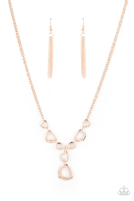So Mod - Rose Gold Necklace Paparazzi Accessories