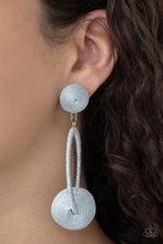 Load image into Gallery viewer, Paparazzi Earrings Social Sphere Silver Earring Post Style Earring Statement Earring
