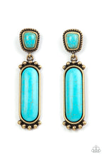 Load image into Gallery viewer, Southern Charm Brass Earring Paparazzi Accessories. P5PO-BRXX-052XX. Get Free Shipping.
