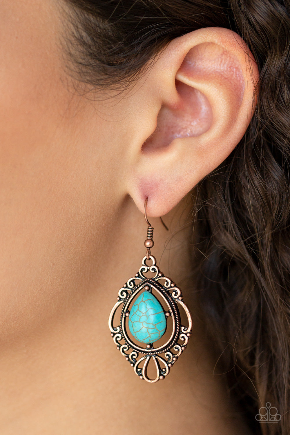 Southern Fairytale Copper Earrings Paparazzi Accessories