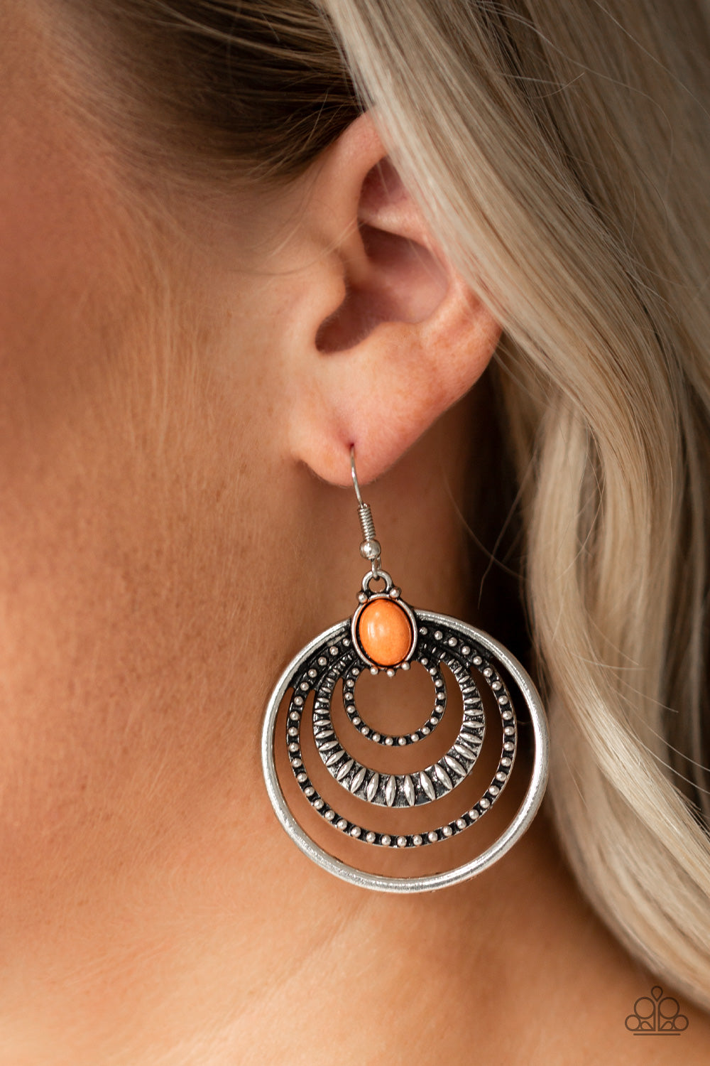 Southern Sol - Orange Earring Paparazzi