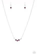 Load image into Gallery viewer, Sparkling Stargazer Purple Necklace Paparazzi Accessories $5 Jewelry. Free Shipping.#P2DA-PRXX-089XX
