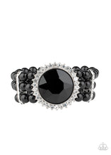 Load image into Gallery viewer, Speechless Sparkle Black Bracelet Paparazzi Accessories $5 Jewelry #P9ST-BKXX-009XX

