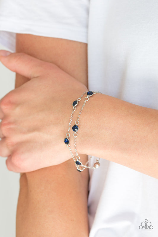 Paparazzi Spotlight Starlight Blue Bracelet. #P9DA-BLXX-063XX. Get Free Shipping. 