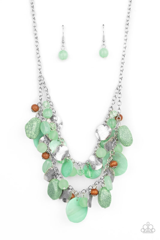 Paparazzi Necklace ~ Spring Goddess - Green