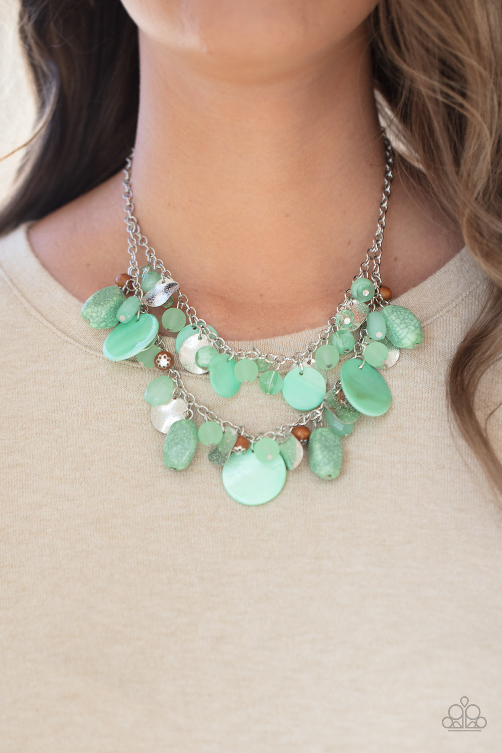 Paparazzi Necklace ~ Spring Goddess - Green