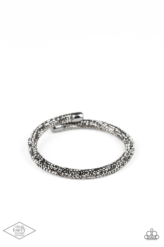 Stageworthy Sparkle Black Dainty Bracelet Paparazzi Jewelry. Subscribe & Save. #P9RE-BKXX-273XX