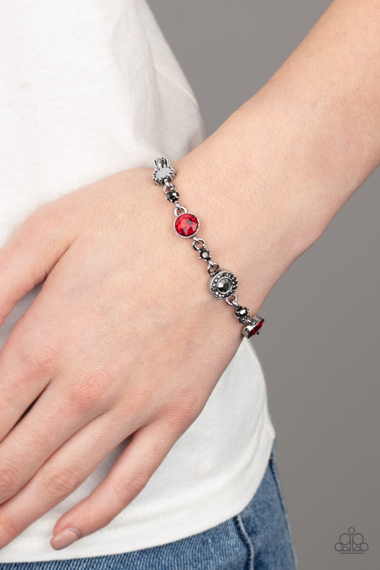 Paparazzi Stargazing Sparkle Red Bracelet at AainaasTreasureBox. #P9RE-RDXX-110XX. Free Shipping!