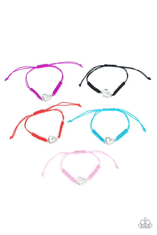 Paparazzi Starlet Shimmer Kids Bracelet with Heart Charms $5 Jewelry #P9SS-MTXX-221XX