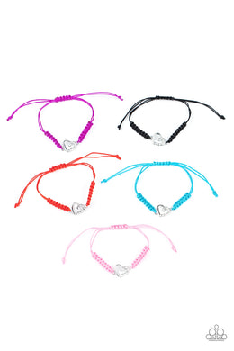 Paparazzi Starlet Shimmer Kids Bracelet with Heart Charms $5 Jewelry #P9SS-MTXX-221XX