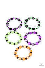 Load image into Gallery viewer, Paparazzi Starlet Shimmer Bracelet Kit (P9SS-MTXX-312XX) - Halloween Inspired Colors Bracelet
