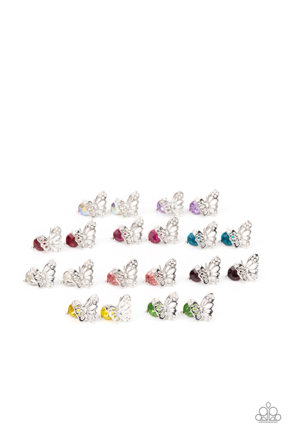 Paparazzi Starlet Shimmers Butterfly Earring Kit for Little Divas (P5SS-MTXX-343XX) Kids Earrings