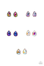 Load image into Gallery viewer, Starlet Shimmer Oil Spill Kids Earring Kit Paparazzi Accessories $5 Jewelry #P5SS-MTXX-394XX
