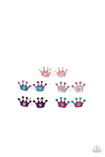 Load image into Gallery viewer, Paparazzi Starlet Shimmer ~ Colorful Crown Earring Kit for Little Divas (P5SS-MTXX-231XX)
