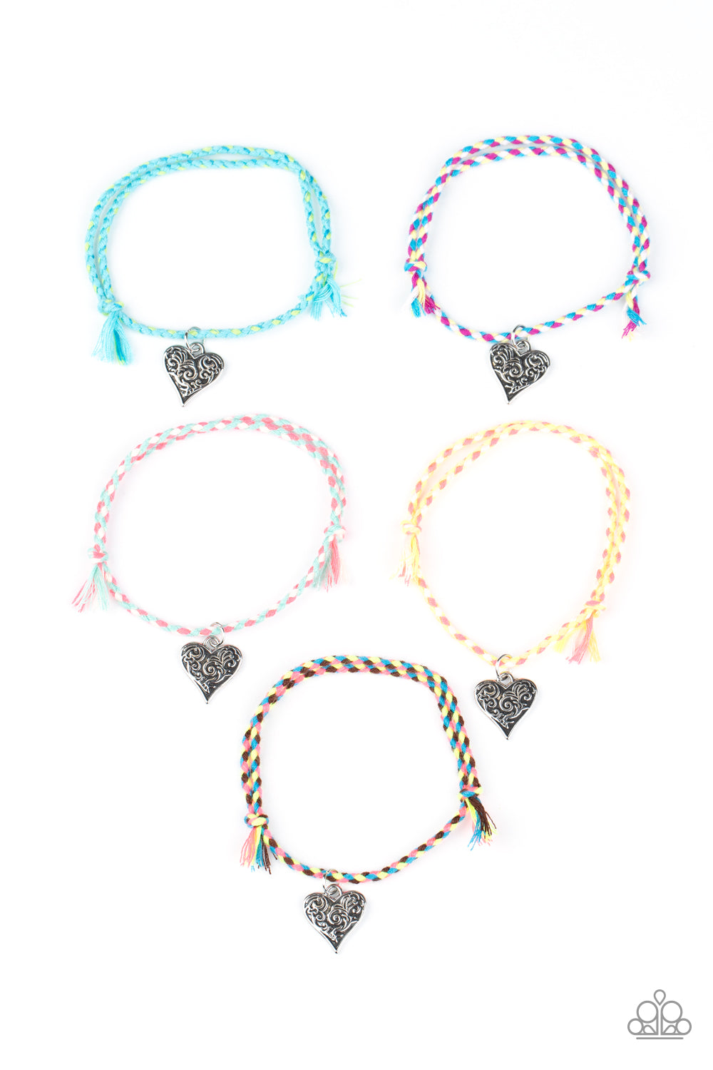 Paparazzi Starlet Shimmers Heart Charms Bracelet Kit Kids Jewelry (P9SS-MTXX-216XX)