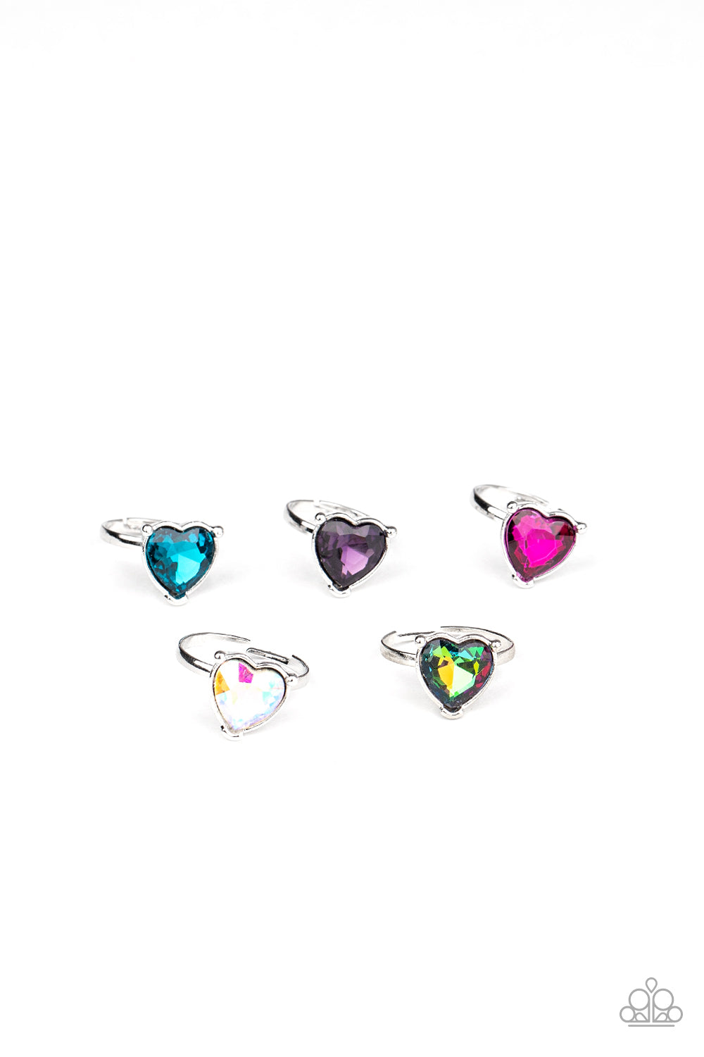 Paparazzi Starlet Shimmer Ring Kit (P4SS-MTXX-240XX) - Glittery Heart Shaped Ring Kit