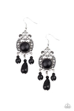 Load image into Gallery viewer, Paparazzi Earring Stone Bliss - Black Earring
