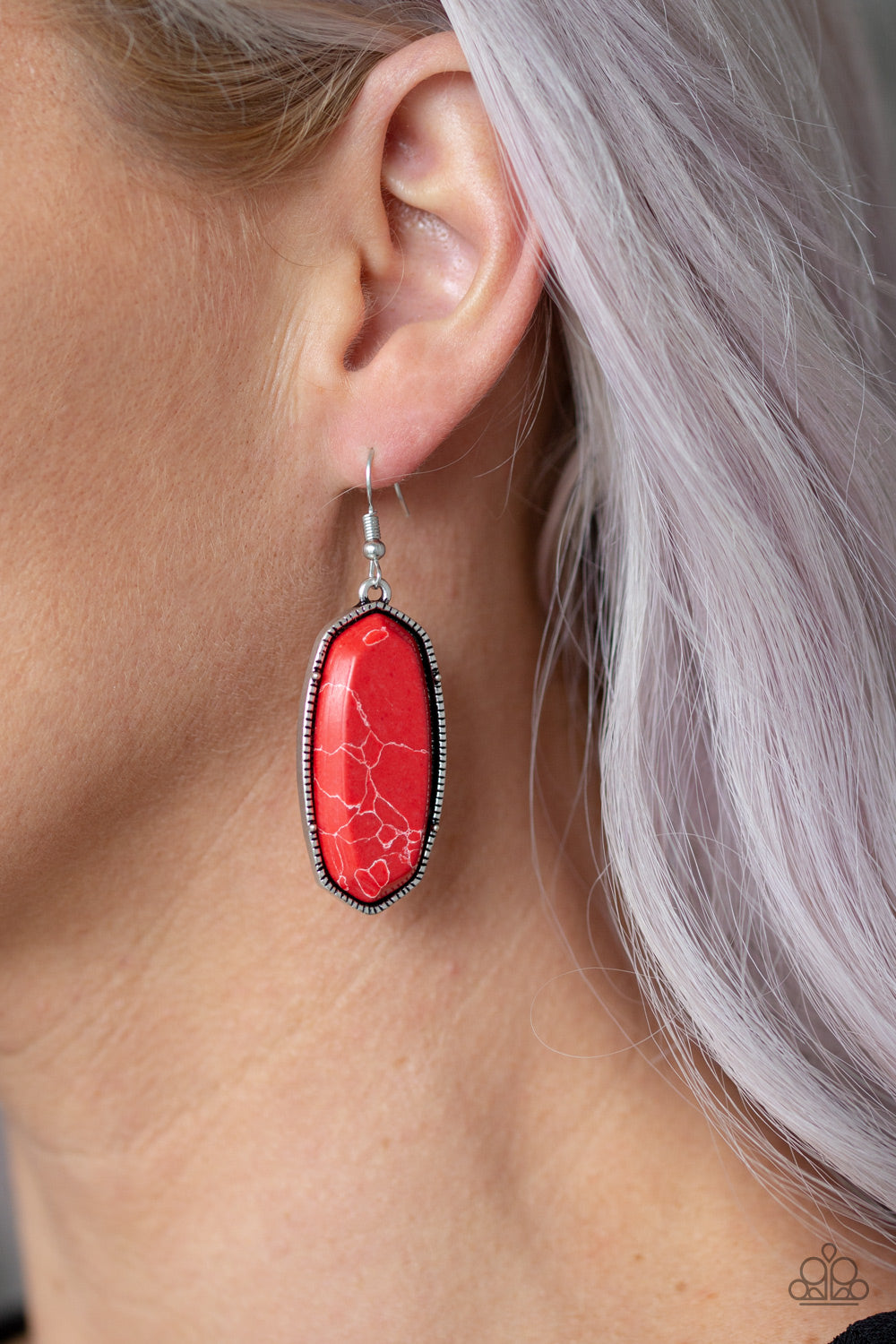 Stone Quest - Red Earring