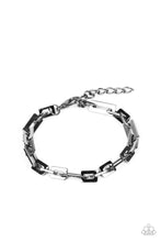 Load image into Gallery viewer, Paparazzi Stratosphere Gear Black Bracelet | Black Metal | Subscribe &amp; Save! #P9MN-URBK-048DC
