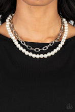 Load image into Gallery viewer, Paparazzi Suburban Yacht Club White Necklace. Pearl Short Necklace. #P2RE-WTXX-601XX
