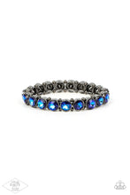 Load image into Gallery viewer, Paparazzi Sugar-Coated Sparkle Bracelet. Iridescent Blue Bracelet. #P9RE-MTXX-124XX. Free Shipping
