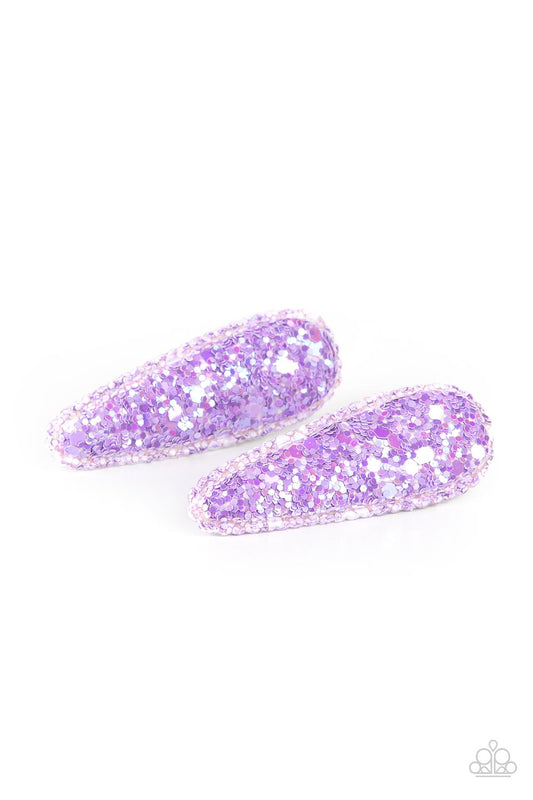 Paparazzi Sugar Plum Sparkle - Purple Hair Clip Accessory
