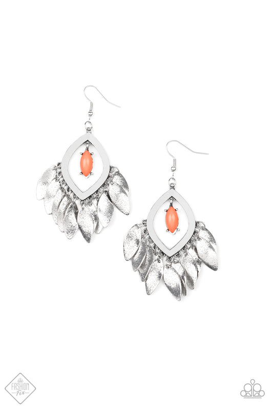 Paparazzi Sunset Soul Orange Earrings. Get Free Shipping. #P5TR-OGXX-063TL. Coral earring