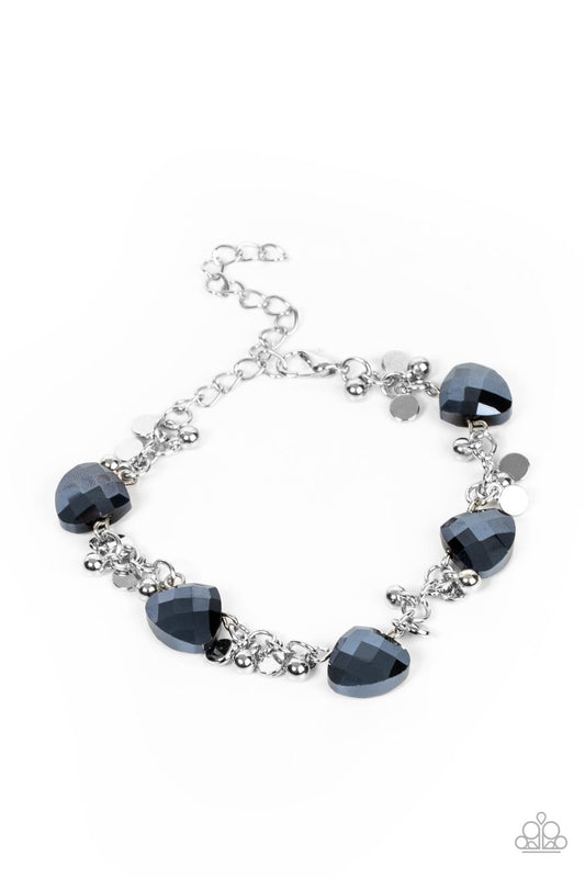 Super Nova Nouveau - Blue Bracelet Paparazzi Accessories. Get Free Shipping! #P9RE-BLXX-211CY