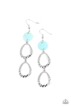 Load image into Gallery viewer, Paparazzi Surfside Shimmer Blue Earring. #P5WH-BLXX-216XX. Subscribe &amp; Save. $5 Blue Jewelry

