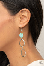 Load image into Gallery viewer, Surfside Shimmer Blue Earring Paparazzi Accessories. Get Free Shipping. #P5WH-BLXX-216XX
