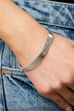 Load image into Gallery viewer, Paparazzi Sweetly Named - Silver Cuff Stamped with word &quot;Mother&quot; Bracelet. Get Free Shipping
