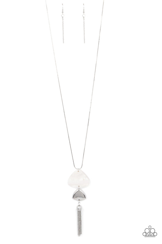 Paparazzi Necklace - TIDE You Over - White Necklace