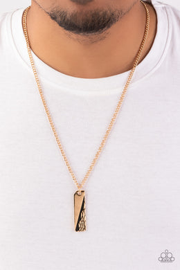 Tag Along Gold Urban Men's Necklace Paparazzi Accessories. Subscribe & Save. #P2MN-URGD-059XX
