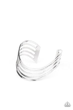 Load image into Gallery viewer, Tantalizingly Tiered - Silver Cuff Bracelet Paparazzi Accessories 
