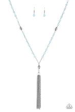 Load image into Gallery viewer, Paparazzi Necklace ~ Tassel Takeover - Blue Necklace Paparazzi Accessories
